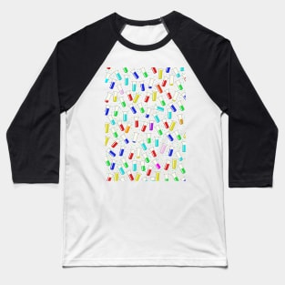 Science Test Tubes pattern Baseball T-Shirt